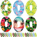 36 Pack Adhesive Patch Compatible with Dexcom G6 Breathable Colorful CGM Patches Waterproof Tropical Hawaii Pre Cut Adhesive Tap