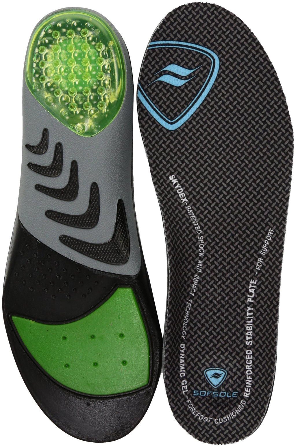 Sof Sole Womens 5-7.5 Insoles AIRR, Black, Womens 5-7.5