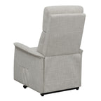 Benjara Power Lift Massage Chair with Wired Remote and Side Pockets, Gray