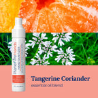 Tangerine Coriander Spray Hand Sanitizer | Travel Size | Hydrate & Cleanse | Made with Aloe Vera & Essential Oils | Green Tea Ex