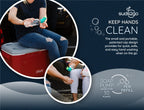 Suds2Go Refillable Caps, 2 Pack - Universal Fit Turns Most Disposable Water Bottles Into A Hand Washing Station - Includes Refil
