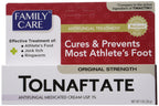 2 Pack Tolnaftate Cream USP 1% Antifungal Athletes Foot Compare to Tinactin-1 OZ