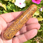 Zenergy Gems CHARGED 4 Mariam (aka Miriam) Jasper (Calligraphy Stone) Crystal Massage Wand + Selenite Charging Heart Included (E