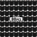AZEN 80 Pack Self Adhesive Bandage Wrap Black, 2 X 5 Yards Black Athletic Tape, Vet Wrap, Tattoo Grip Tape Wrap,Ankle Tape, Cohe