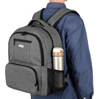 CURMIO CPAP Travel Backpack - Compatible for ResMed AirSense & Philips System One, Carry On Bag for CPAP Machine & Supplies, Gra