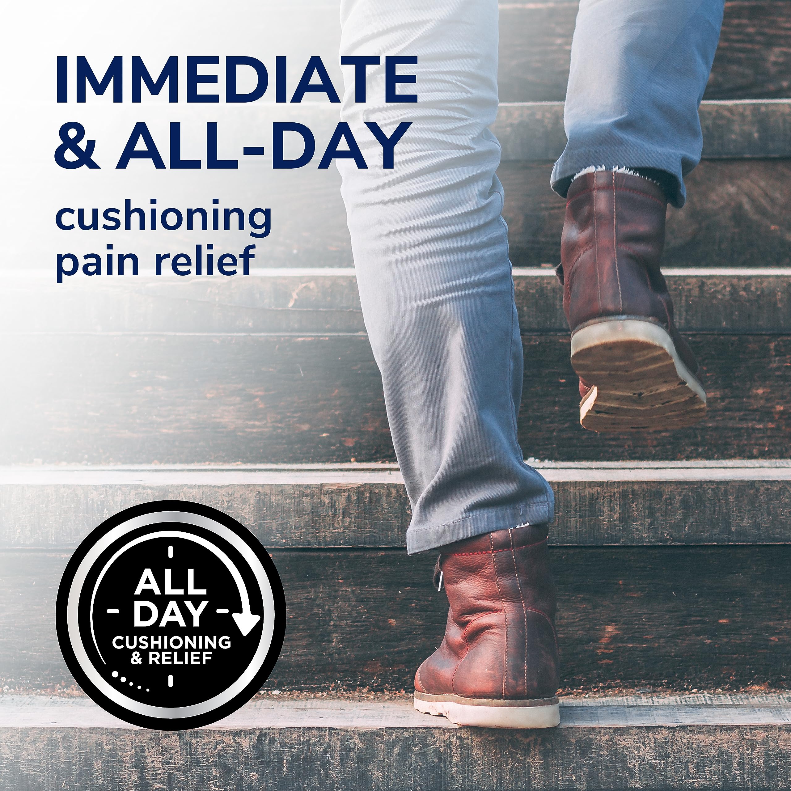 Dr. Scholl's Plantar WART Remover HYDROGEL Bandage 12 Discs 10 Cushions, Immediate Cushioning Pain Relief, Ultra-Thin, Maximum S