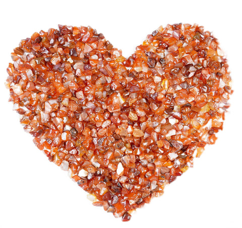 Crocon 1/2 LB Crushed Carnelian Chips Bulk Stone 1100+ Carats Natural Quartz Pieces Irregular Shape Gemstone Tumbling Cabbing Ge