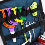 Lightning X Pre-Stocked EMS/EMT Trauma Kit w/Large First Responder Bag & 256 First Aid Medical Supplies - Blue