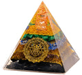 Tourmaline Orgone Pyramid Charged for Wealth, Happiness, and Good Fortune, Genuine Crystals and Healing Stones, Malachite, Lapis