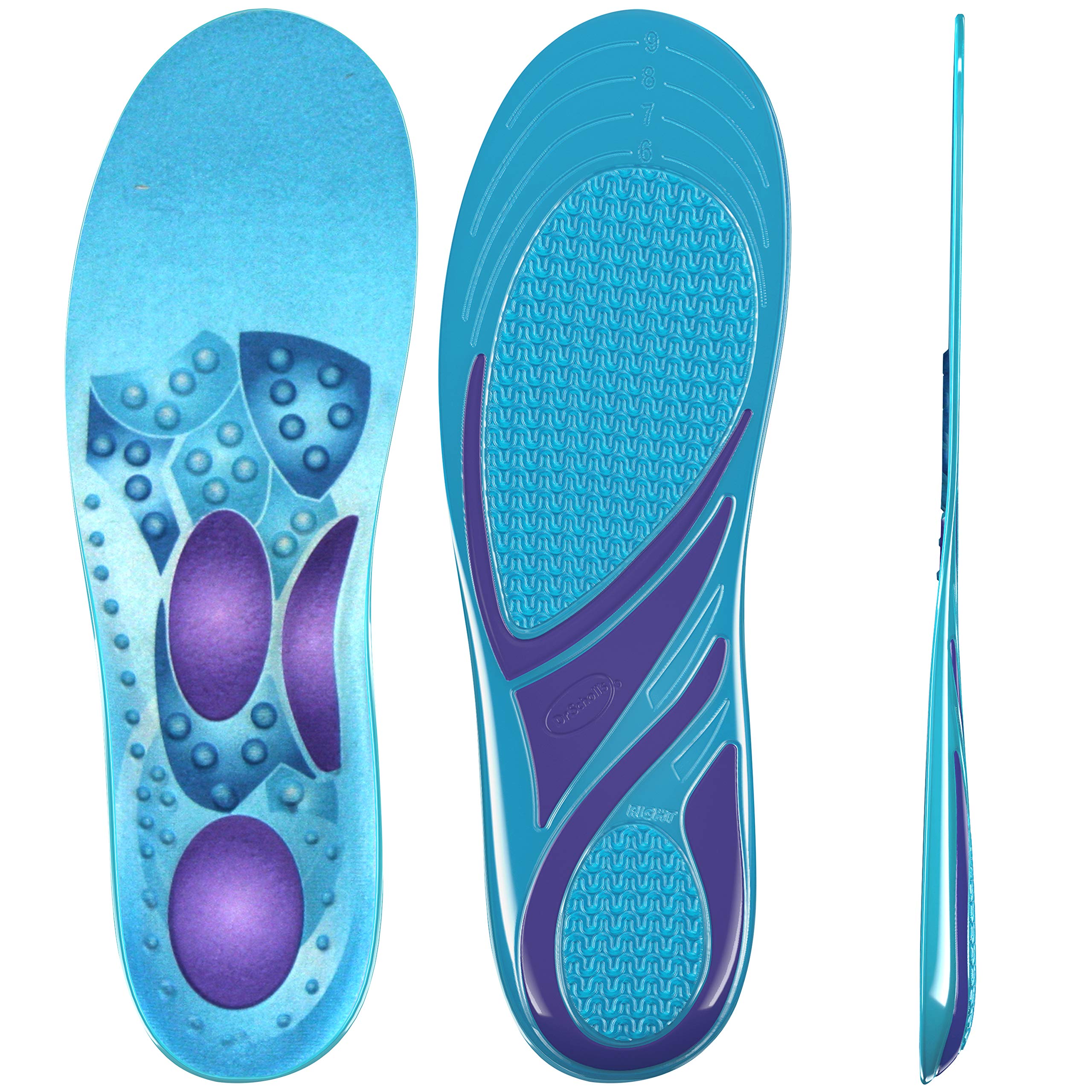 Dr. Scholls STIMULATING STEP Insoles Massaging Gel Plus Stimulating Nodes for Extra Massaging Action on Key Pressure Areas, for