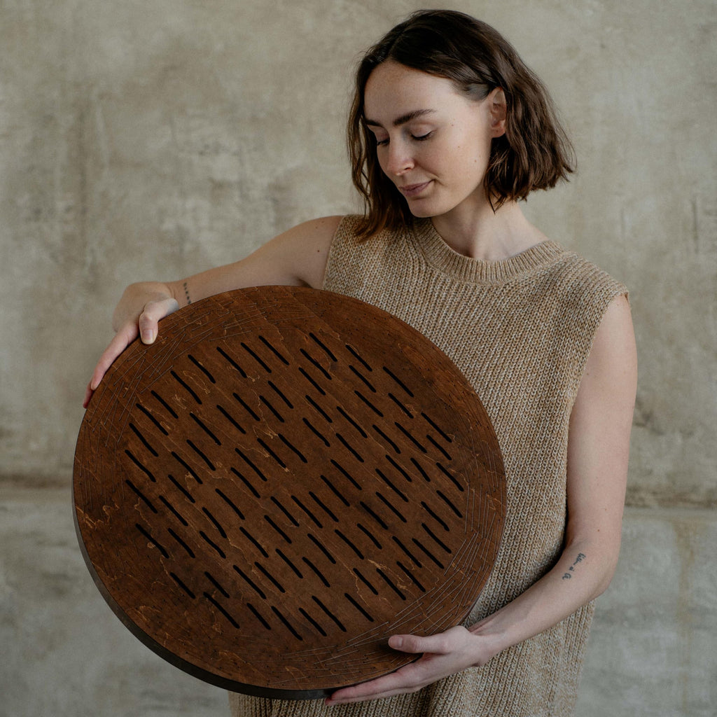 Sound Healing Tool Water-Fall Disk 20 inch | Meditative Water Sound | Wooden Ocean Drum | 60 Seconds Long Relaxing Sound | Simil