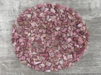 GAF TREASURES 2 oz Lot Natural Semi Tumbled Gemstone Chips, Crushed Mini Crystals, Undrilled Crystal Chips (Pink Opal)