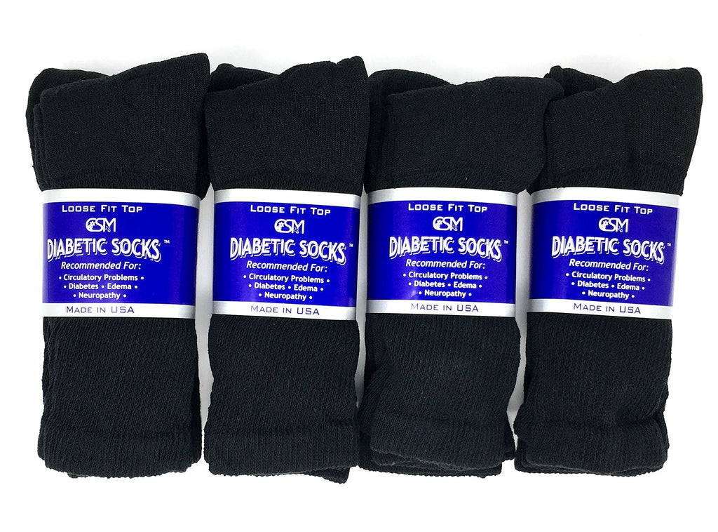 Diabetic Socks, Creswell Diabetic Socks, 12 Pack (1 Dozen Pairs), For Men and Women, Medical Socks for Neuropathy, Edema, Diabet