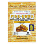 Pine Bros. Bundle-Two Flavors Softish Throat Drops, Natural Honey 30 Ct / Wild Cherry 30 Ct