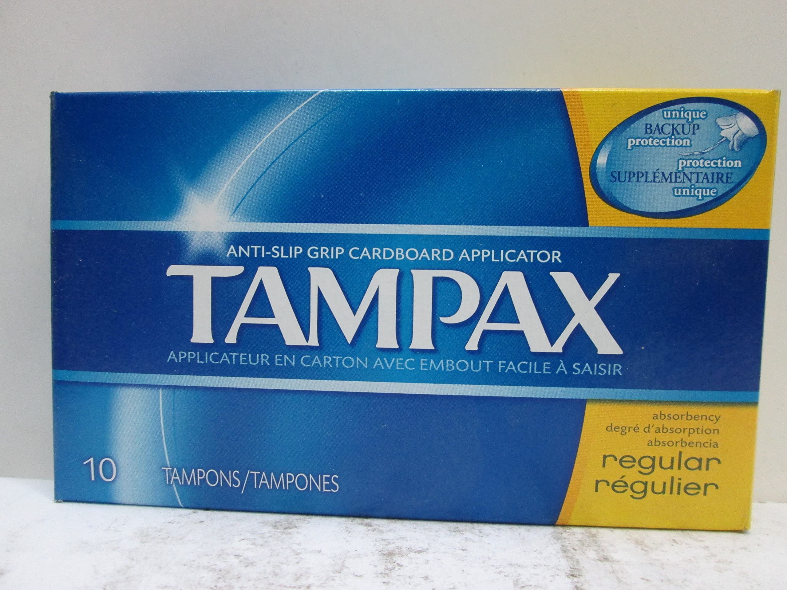 Tampax Regular Tampons with Flushable Cardboard Applicator - Regular - 10 ct