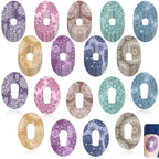 TrelaCo 36 Pcs Adhesive Patches Compatible with G6 Waterproof Overpatches Breathable Colorful Mandala Floral Pre Cut Cover Patch