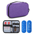 Yarwo Insulin Cooler Travel Case with 2 Ice Packs, Medication Diabetic Supplies Bag for Insulin Pens, Vials and Diabetes Testing
