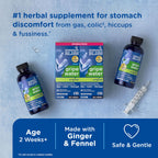 Mommys Bliss Gripe Water for Babies - Double Pack, Relieves Stomach Discomfort from Gas, Colic, Fussiness & Hiccups, Age 2 Week