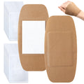 Geiserailie 20 Pcs Extra Large Flexible Adhesive Bandages 6x3 Fabric Bandages with Non-Stick Pad Latex Free Painless Removal for