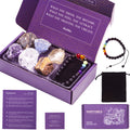 KARMABOX Sagittarius Gifts for Women - Sagittarius Crystal Healing Stone Gift Set - Zodiac Birthday Gifts - Astrology Gifts for 