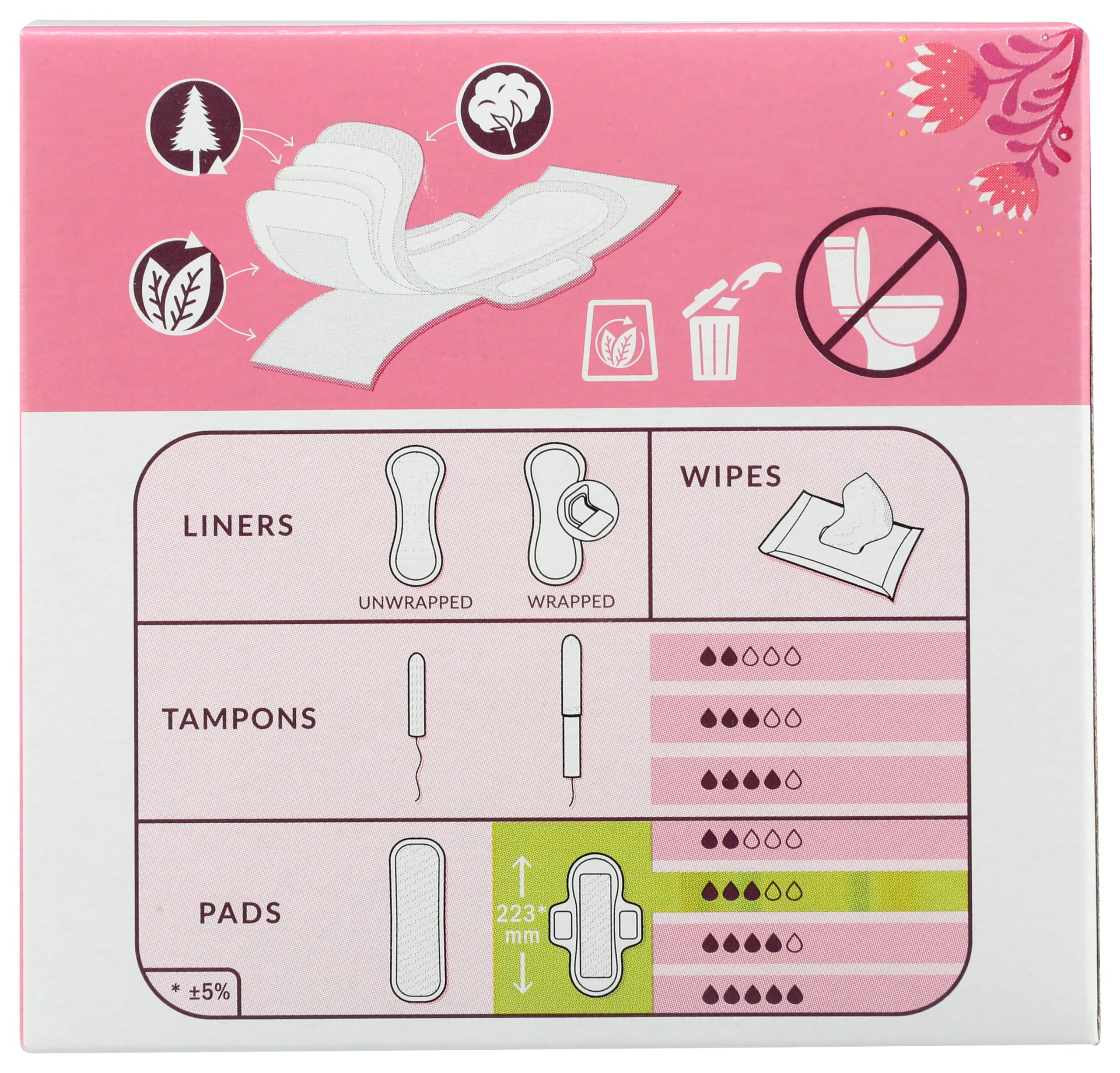 Cool Comfort Pads and Shields Ultra Extra Pads Normal With Wings, 12 Count by Natracare (Pack of 3)3