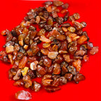 Indian Consigners Natural Crushed Polished Tumbled Gem Stone Chips, Decoration & Healing Crystals (Red Carnelian)