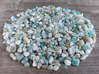 GAF TREASURES 2 oz Lot Natural Semi Tumbled Gemstone Chips, Crushed Mini Crystals, Undrilled Crystal Chips (Mookaite)