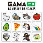 GAMAGO Kitten Bandages for Kids & Kidults - Set of 18 Individually Wrapped Self Adhesive Bandages - Sterile, Latex-Free & Easily