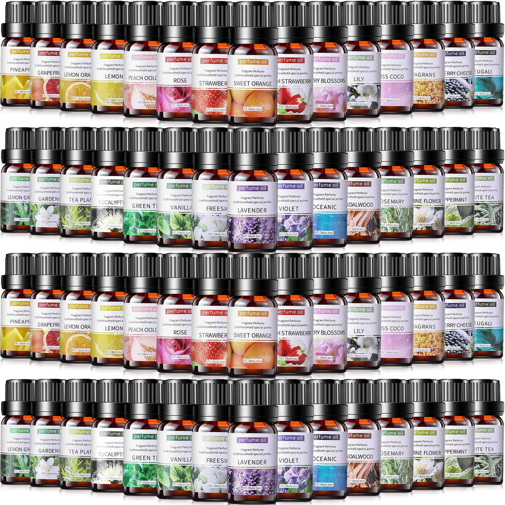 Nuanchu 26 Pcs Essential Oils Set 10ml Fragrance Oil Aromatherapy Kit for Diffuser Humidifier Aromatherapy-Oils for Candle Bath 