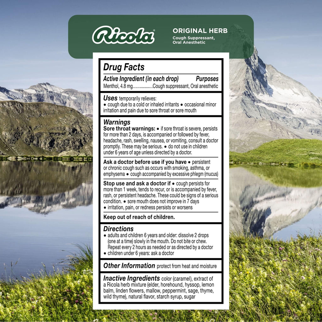 Ricola Natural Herb Cough Drops 50 Each (Pack of 3)