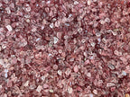 GAF TREASURES 2 oz Lot Natural Semi Tumbled Gemstone Chips, Crushed Mini Crystals, Undrilled Crystal Chips (Strawberry)