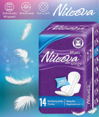 Nileeva Care Maxi Sanitary Napkins with Wings - Ultra Soft, Super Absorbency & Individually Wrapped Super Value Bulk Pack (14 Pa
