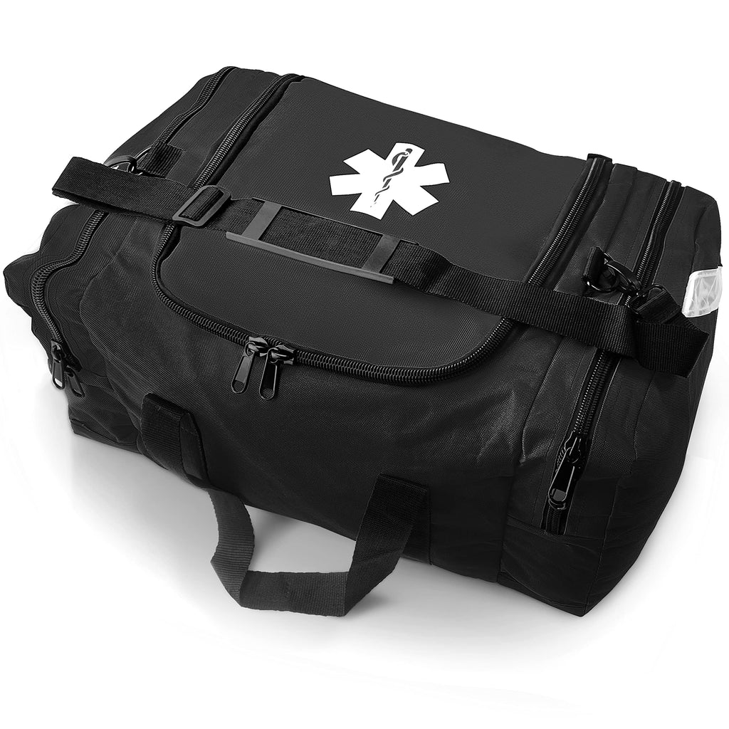 ASA TECHMED Large EMT First Responder Trauma Medical Bag Empty for Home 21x12x9 Inches, Office, School, EMTs, Paramedics, First 