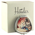 Houder Designer Pill Box - Decorative Pill Case with Gift Box - Carry Your Meds in Style (Kittens)