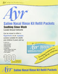 Ayr Saline Nasal Rinse Kit Refill Packets, 100 Count