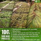 Premium Tulsi Moringa Lemongrass  Tea Bags, 100% Natural & Pure from Tulsi Holy Basil Leaves, Moringa & Lemongrass.