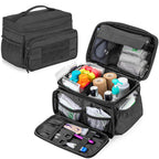 Damero Small Medicine Storage Bag Empty, Emergency Trauma Kit Organizer Bag Family First Aid Box for Hiking, Camping and Home - 