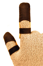 G & F Products G & F 8128L Cowhide Leather Finger Guard, Finger Protection, Size Large 10 pieces