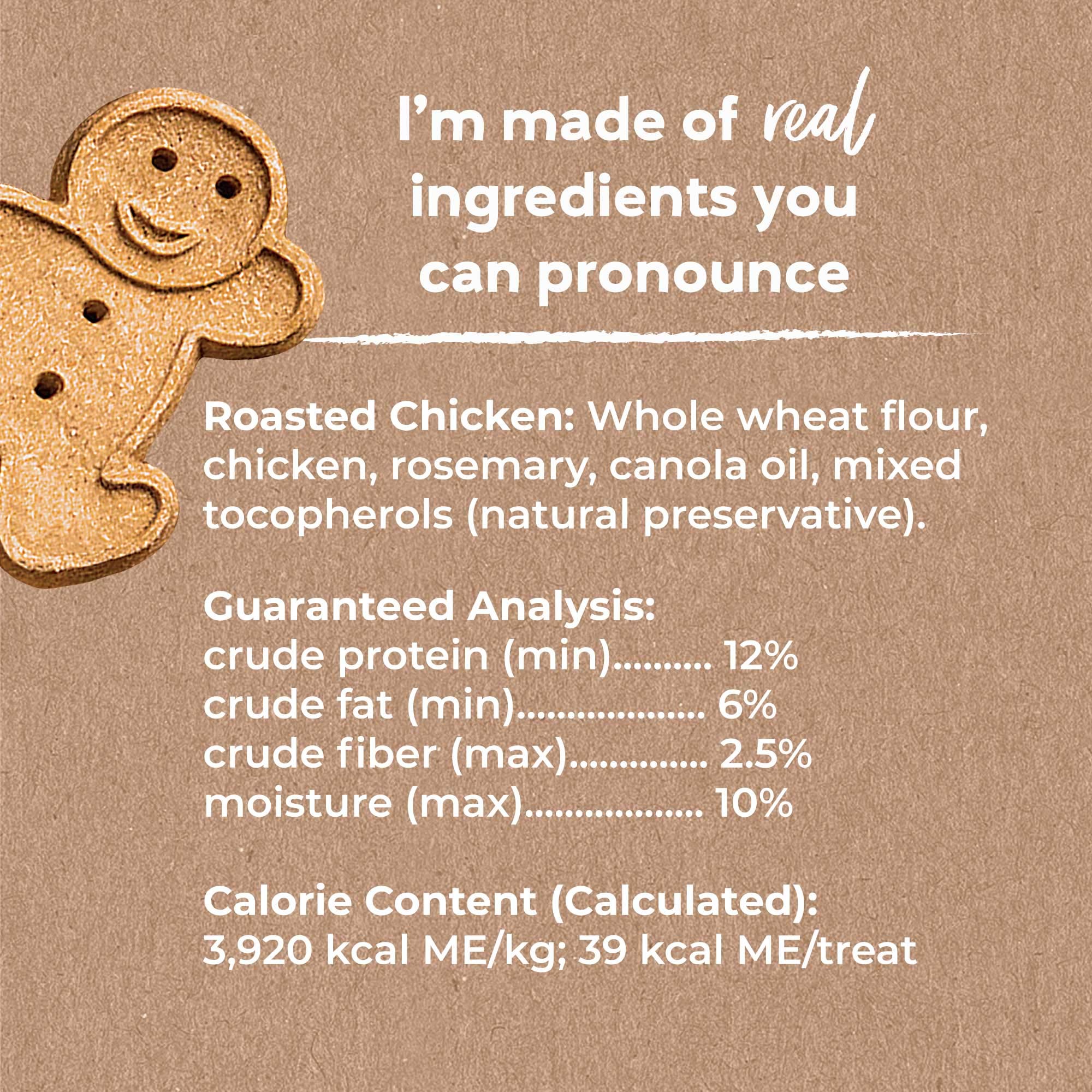 Buddy Biscuits 16 oz Box of Whole Grain Crunchy Dog Treats Made with Natural Roasted Chicken