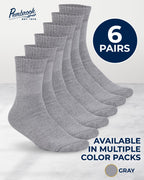 Pembrook Bamboo Viscose Diabetic Socks for Women & Men - 6 Pairs Ankle Socks for Swollen Feet | Neuropathy Socks | Moisture Wick
