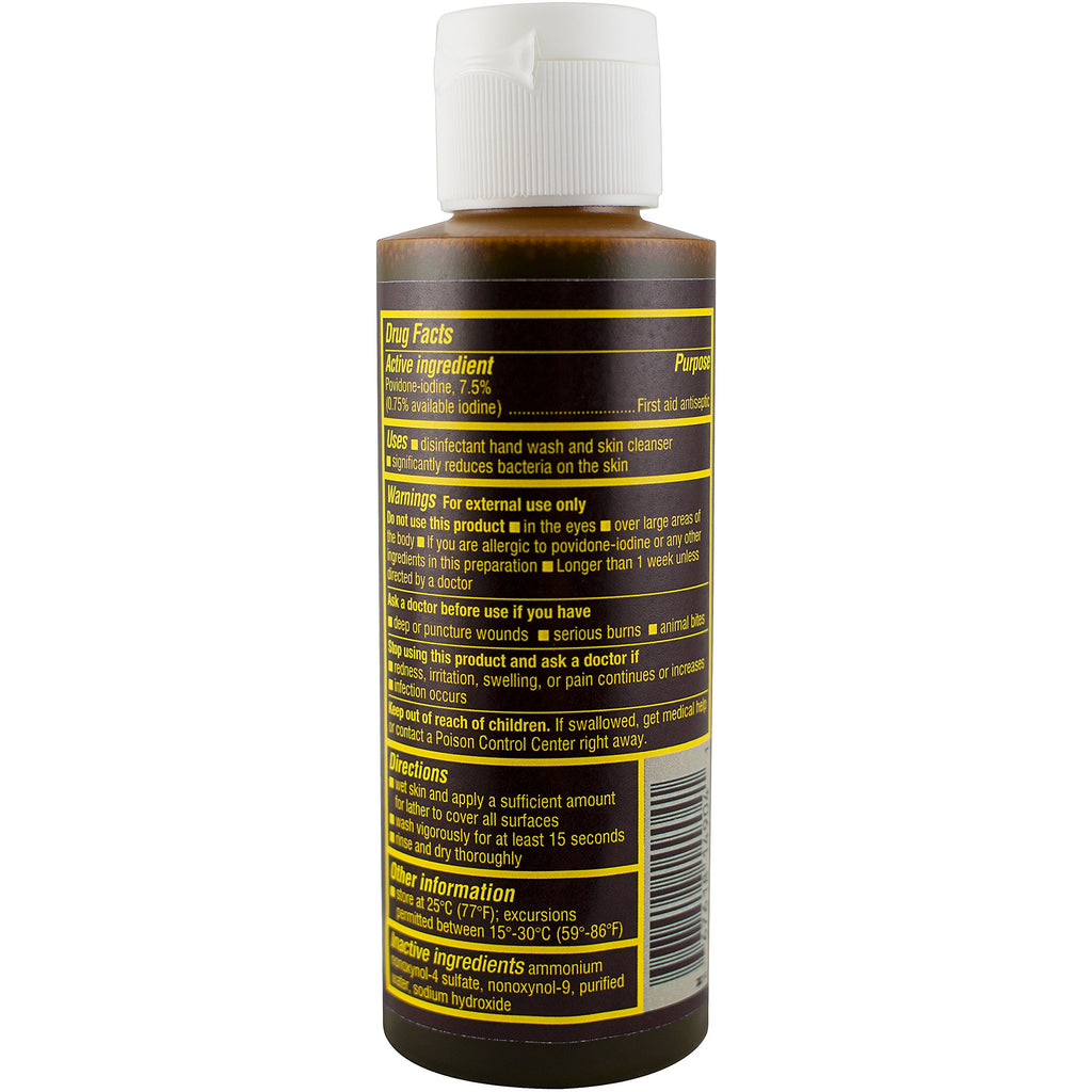 Betadine Skin Cleanser, 4 Ounces, Antiseptic Hand Wash
