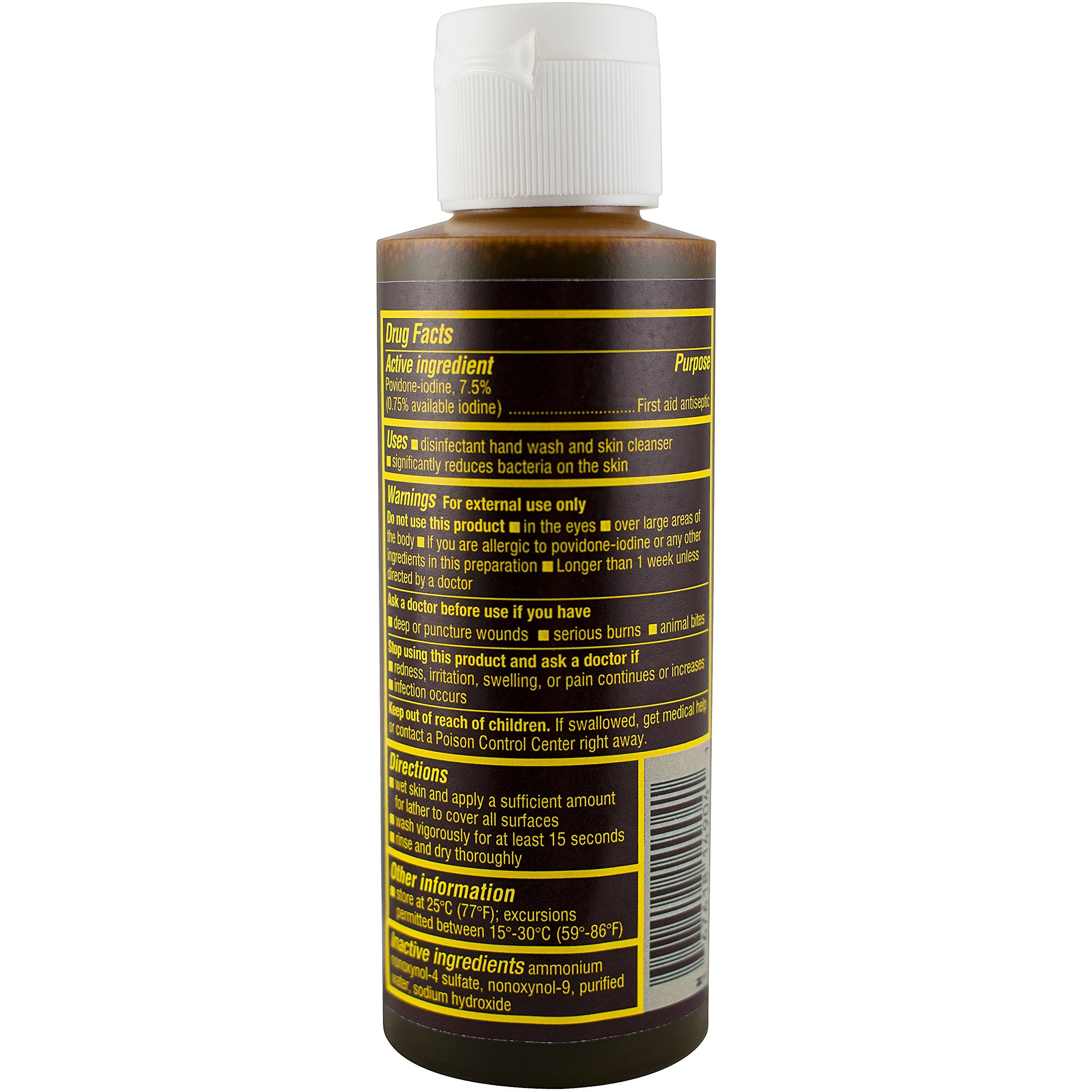 Betadine Skin Cleanser, 4 Ounces, Antiseptic Hand Wash