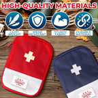 BURIUS 2 Pcs Travel First Aid Bag Empty Portable Storage - Small Medical Bag Empty with Multiple Compartments, 7.1 x 5.1 Small F