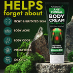 Antifungal Cream | Body Cream for Jock Itch, Ringworm & Athletes Foot | Strength Formula with Tea Tree Oil | Helps With Itching,