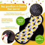 Non-Slip Organic Reusable Panty Liners for Women & Teens (Small, 7-Pack); High-Temp Washable Cotton Cloth Liners; Stay Fresh & D