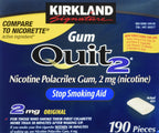 Kirkland Signature Quit Smoking Gum, 2 mg, 380 Count
