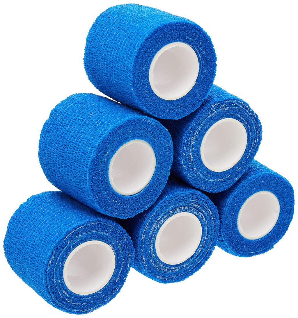 eFancy Cohesive Bandage, Blue 5cm x 4.5m Box of 6