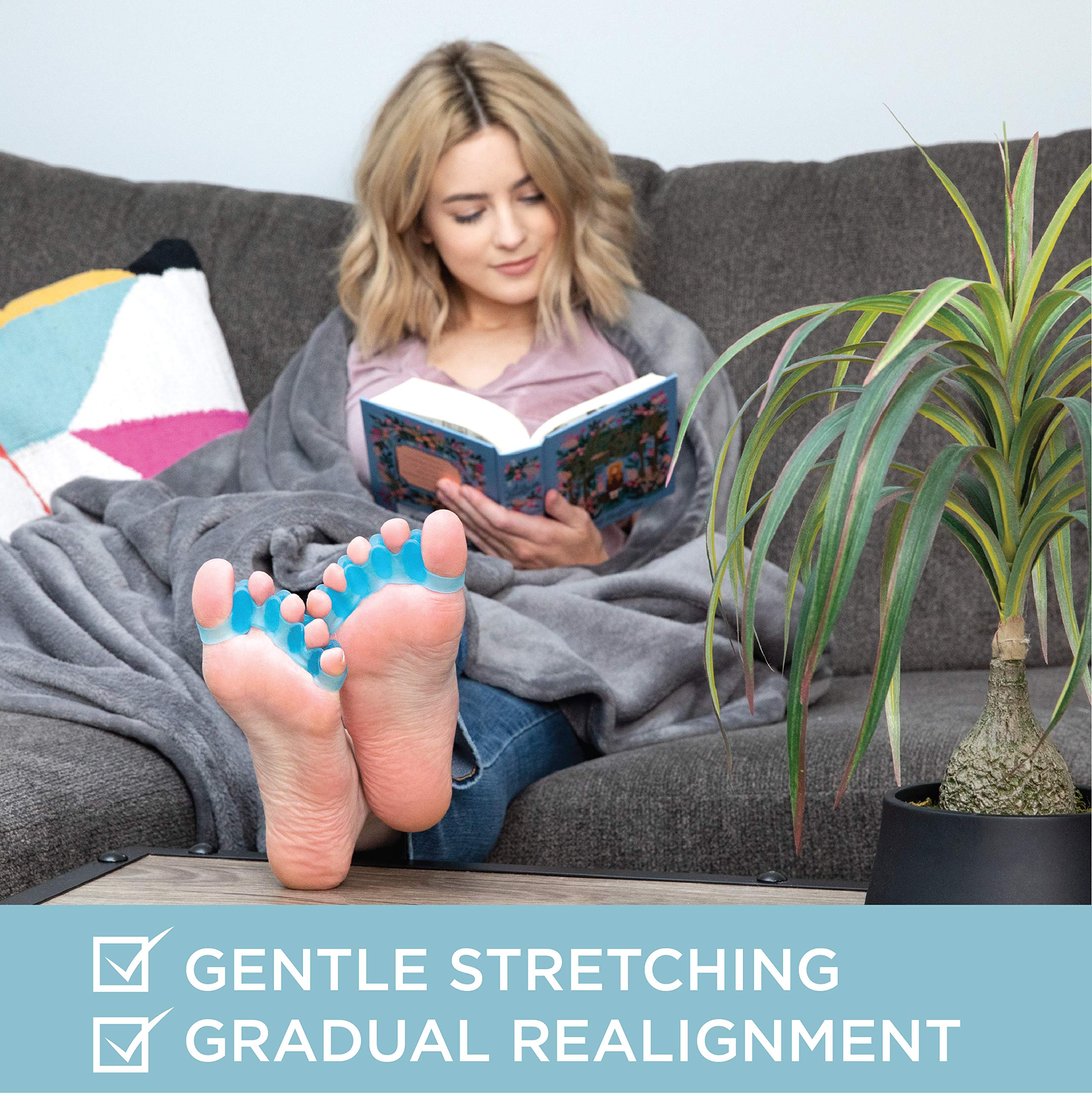 Mind Bodhi Toe Separators - Correcting Bunions and Restoring Toes to Their Original Shape - For Men and Women - Toe Spacers Buni