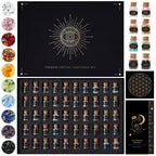 Set of 50 Crystals and Stones | Healing Crystals in Spell Jars with Cork | Witchcraft Supplies | Real Crystal Kit with Crystal G