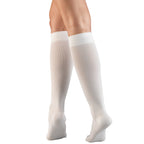 Truform Compression Socks, 15-20 mmHg, Women's Dress Socks, Knee High Over Calf Length, White, Large, 1976WH-L